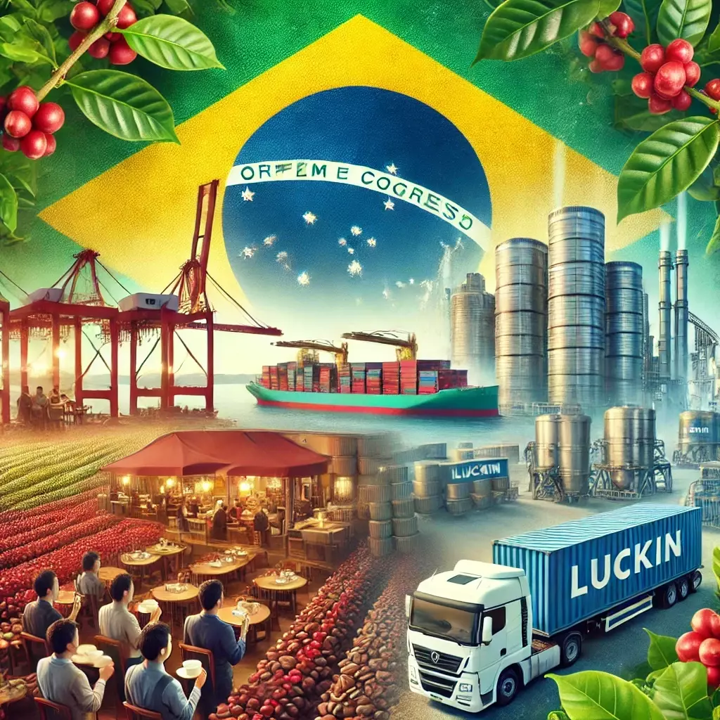 Aumenta a Presença do Café Brasileiro na China: Luckin Coffee Anuncia Importação de R$ 2,5 Bilhões Aumenta a Presença do Café Brasileiro na China: Luckin Coffee Anuncia Importação de R$ 2,5 Bilhões